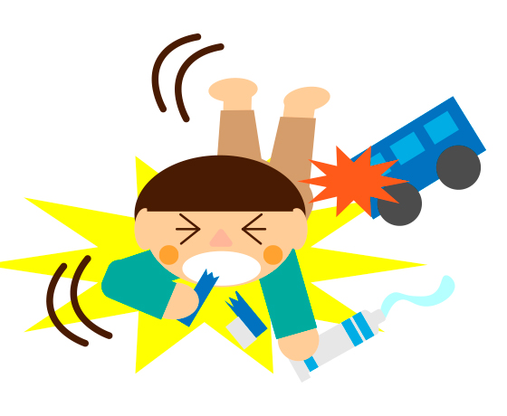 子どもの歯ブラシ転倒事故～こんな時どうする？～